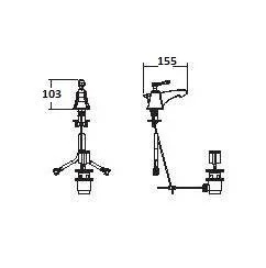 Смеситель для биде Devon&Devon Time 2TIME220 - фото 2