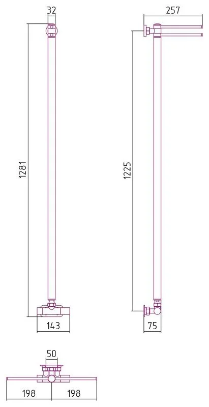 Полотенцесушитель водяной Сунержа Лайк EU50 5x120 см без покрытия - фото 2