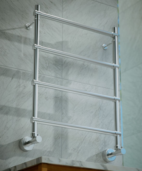 Полотенцесушитель водяной Margaroli Sole 442, 4 секции хром, современные, hi-tech - фото 2