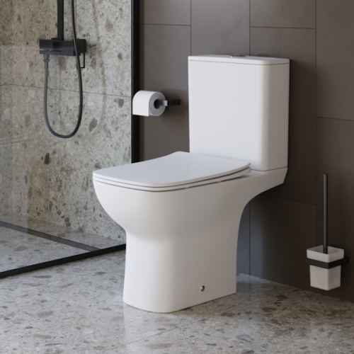 Унитаз компакт BelBagno Romano с сиденьем микролифт, белые - фото 6