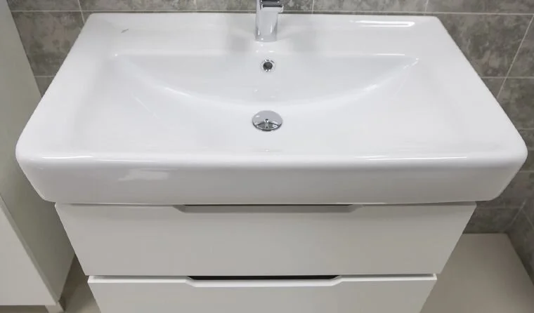 Тумба с раковиной напольная Акватон Дакота 1A202901DAAY0 80 см с двумя выдвижными ящиками - фото 3