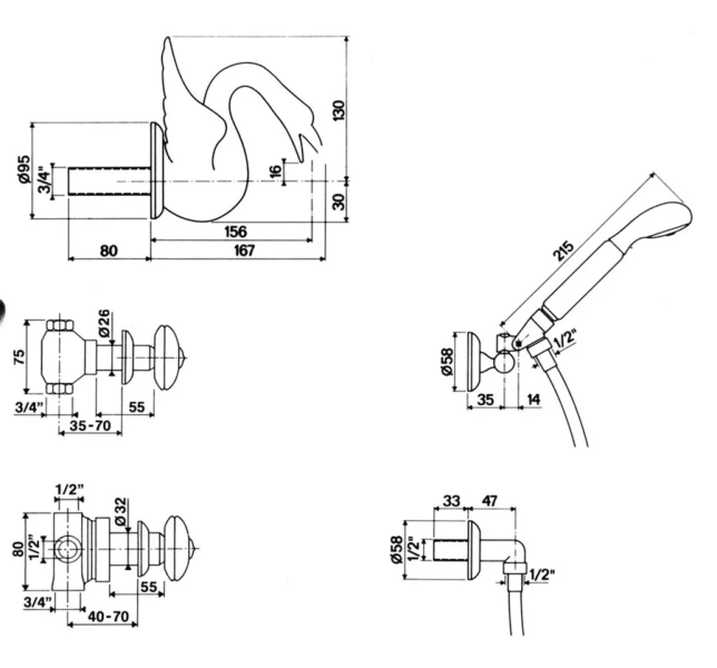 Смеситель для раковины Migliore Ermitage золото, для раковины - фото 2
