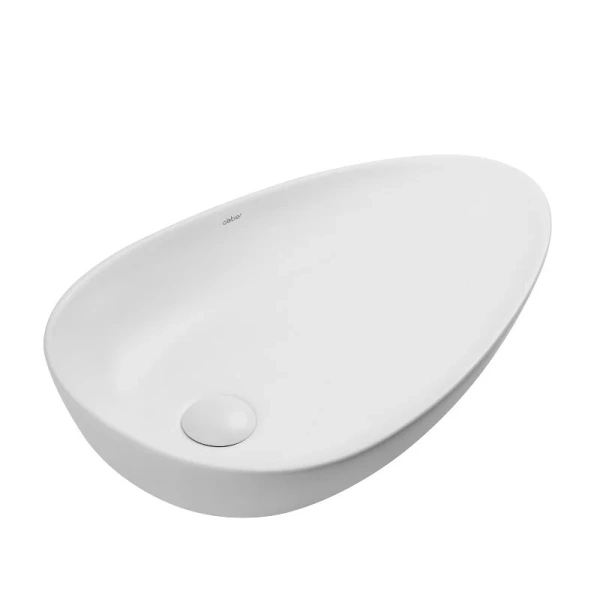 Раковина Abber Bequem 60 см белая матовая, белые - фото 4