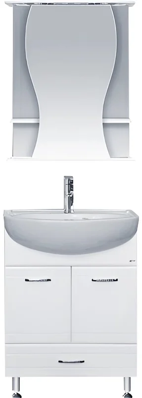 Зеркальный шкаф с подсветкой Misty Карина 60 см левый, в наличии - фото 2