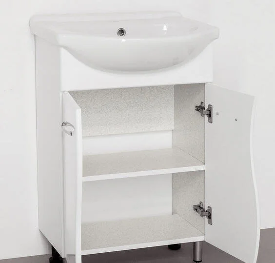 Тумба с раковиной напольная Style Line Эко Стандарт ЛС-00000099 56 см с дверцами - фото 4