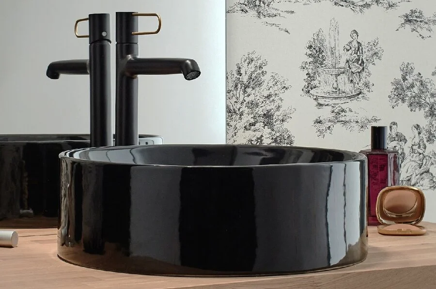 Раковина накладная Jacob Delafon Vox 42 см черная, черные - фото 4