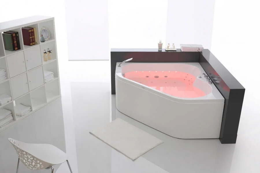 Ванна акриловая гидромассажная SSWW A2202DGSP, 150 x 150 см, с подсветкой, белая - фото 2