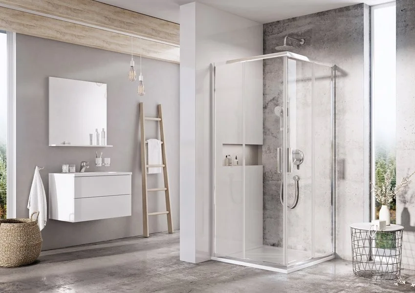 Душевой уголок Ravak Blix Slim BLSRV2 X1LM40 80x80 см квадратный - фото 2