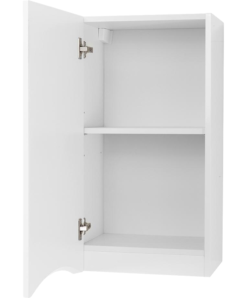 Шкаф подвесной BelBagno Fly-Marino 40 см bianco lucido левосторонний - фото 3