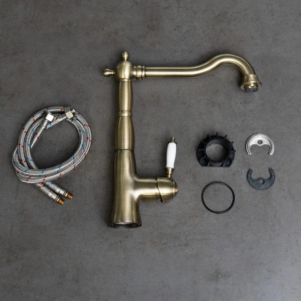 Смеситель для кухни Lemark Villa LM4805B, с поворотным изливом - фото 7