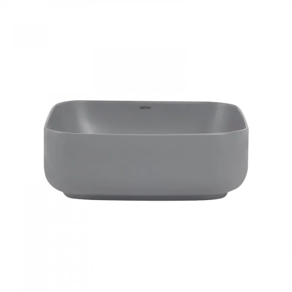 Раковина Abber Rechteck 38,5 см серая матовая, другие - фото 4