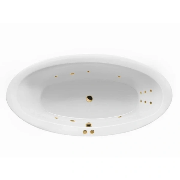Ванна гидромассажная Excellent Lumina Line 190 x 95 см, белый/золото, WAEX.LUM19.LINE.GL - фото 1
