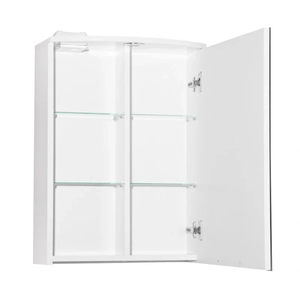 Зеркальный шкаф с подсветкой Style Line Жасмин-2 50/С Люкс 50 см с 1 распашной дверкой - фото 3