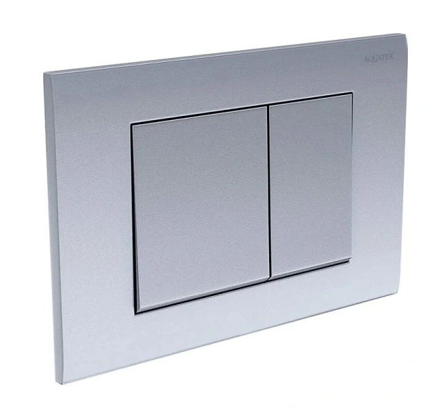 Клавиша смыва Акватек Pneumo S хром матовый - фото 3