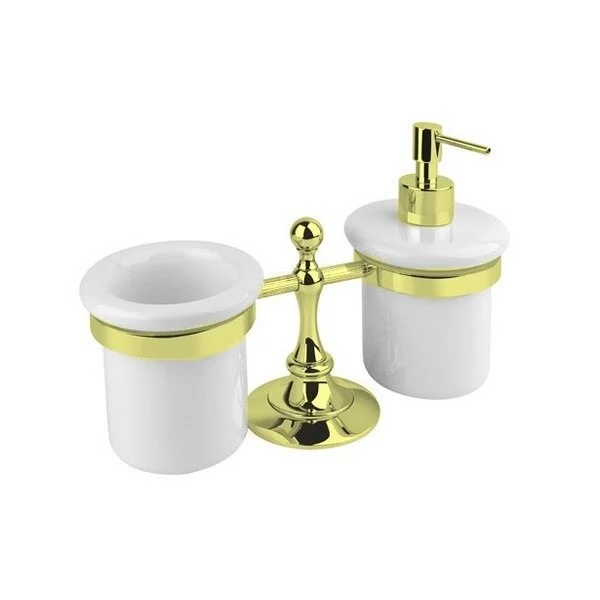 Стакан для ванной и дозатор для мыла Cezares Olimp-TDT настольный