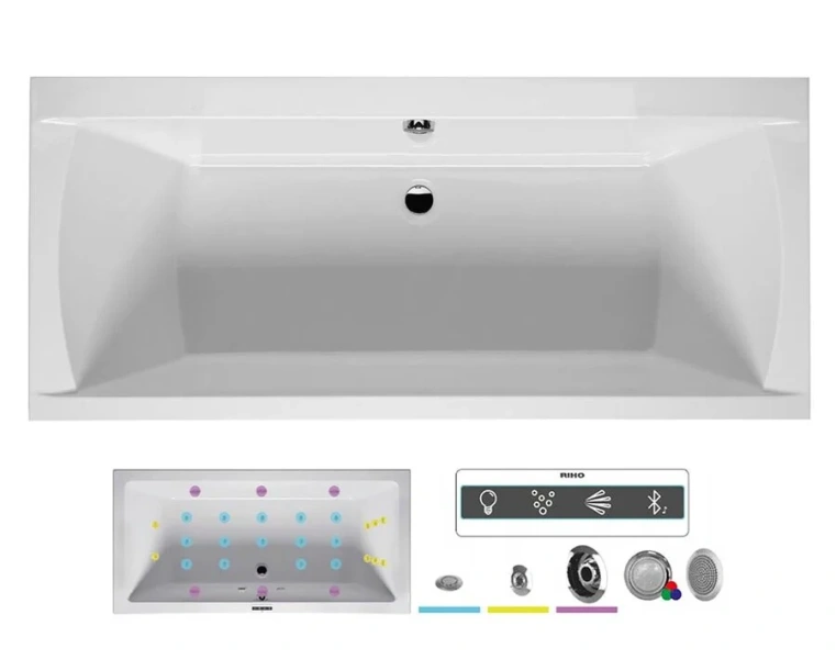 Ванна гидромассажная Riho Julia 190 x 90 см, JOY2 - фото 1