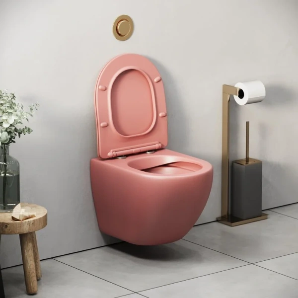 Унитаз подвесной Grossman Color розовый матовый, цветные - фото 6