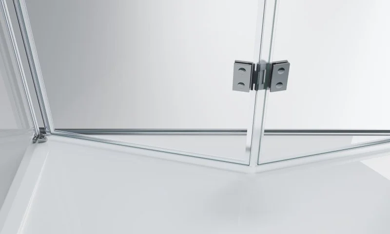 Душевой уголок BelBagno Albano 80х90 см с прозрачным стеклом, профиль хром, стеклянные, угловые, без поддона - фото 6