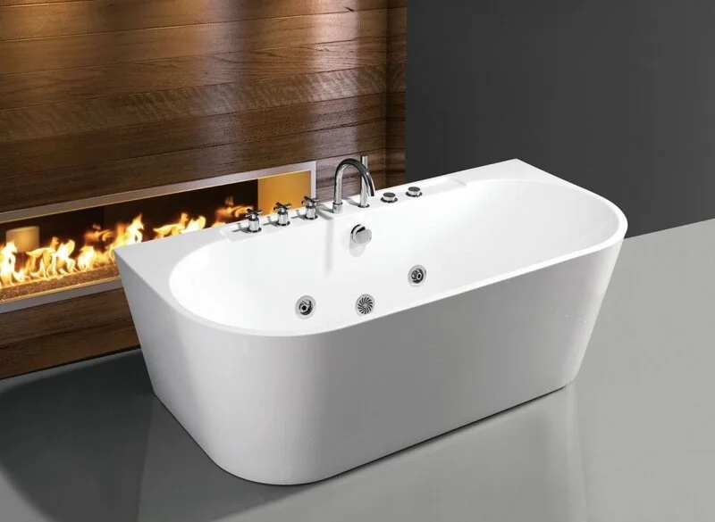 Ванна гидромассажная Frank 20151110 F109, 170 x 80 см, пристенная, цвет белый, с гидромассажем - фото 6