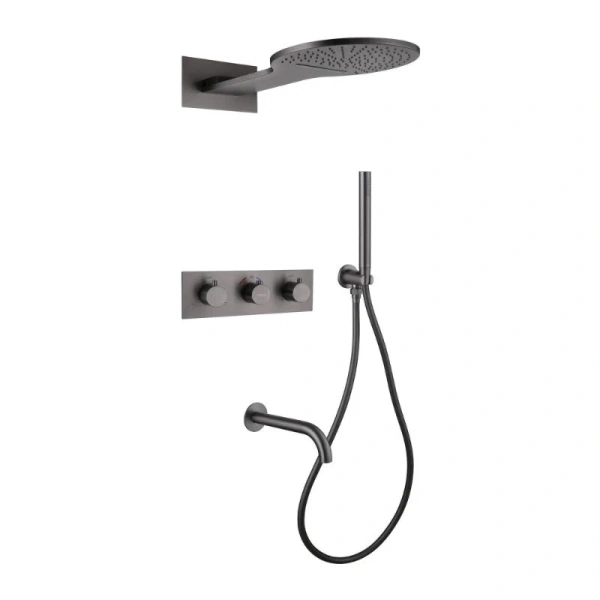 Душевой комплект Abber Wasser Kreis никель - фото 1