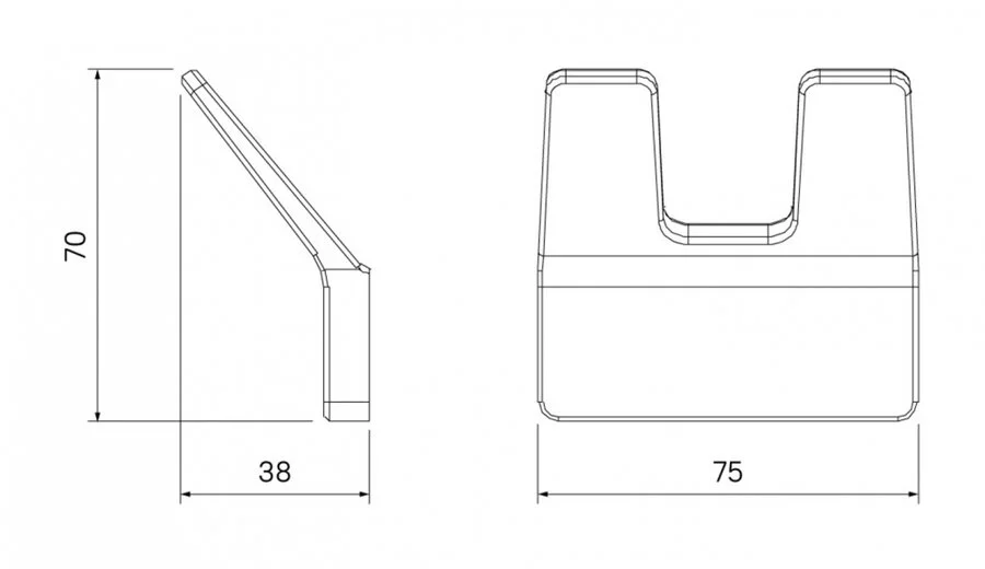 Крючок для ванной IDDIS Slide хром, современные, hi-tech - фото 2