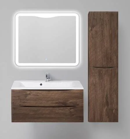 Шкаф-пенал подвесной Belbagno Fly-Marino 40 см rovere moro левосторонний, современные, hi-tech - фото 5