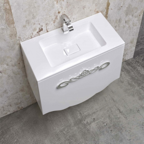 Раковина-тор La Beaute Cher/Kantal, белая 85см, накладные (на столешницу) - фото 2