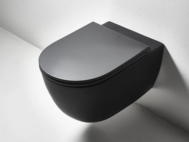 Крышка-сидение с микролифтом Simas Trevi черный матовый - фото 3