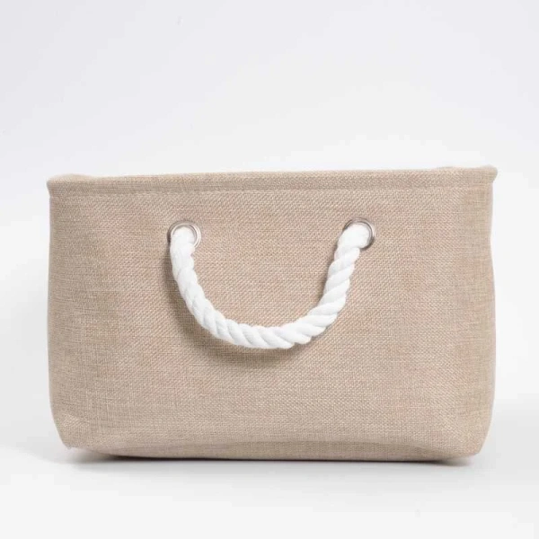 Корзина для белья WasserKRAFT Aisch светло-коричневая - фото 4