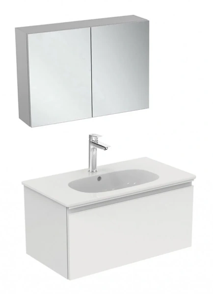 Тумба с раковиной подвесная Ideal Standard Tesi T0047 80 см с 1-м ящиком - фото 4