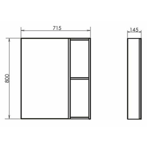 Зеркальный шкаф Comforty Дуэт 75 см дуб натуральный - фото 4