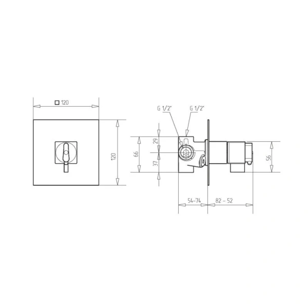 Смеситель для душа Migliore Kvant 2540 термостатический - фото 2