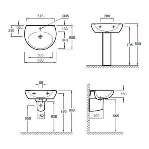 Раковина Jacob Delafon Mideo E4334G-00 - фото 4