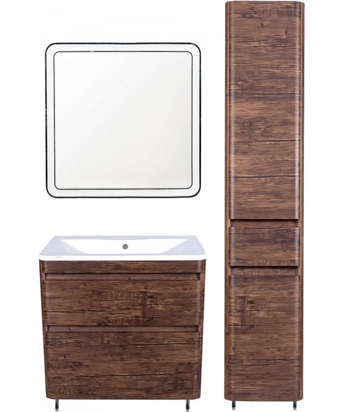 Тумба под раковину напольная Style Line Атлантика 60 см старое дерево, в наличии - фото 2