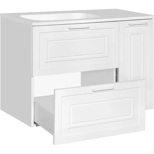 Тумба с раковиной Style Line Альба ЛС-00001005 90 см с бельевой корзиной, 90 см - фото 6
