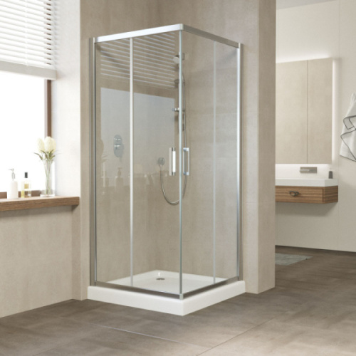 Душевой уголок стекло прозрачное Vegas-glass ZA 100 01, квадратные - фото 2