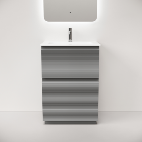 Тумба под раковину напольная Sancos Folk Floor 60 см ergraut soft - фото 4