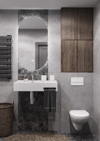 Раковина Акватон Квадро Про 80 см левая, прямоугольной формы - фото 5