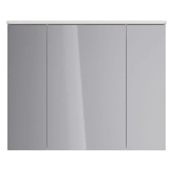 Зеркальный шкаф с подсветкой Lemark Zenon 100 см белый глянец - фото 3