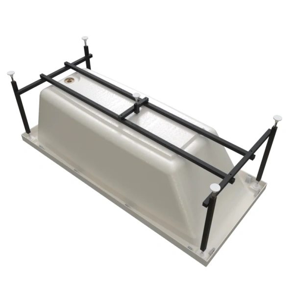 Акриловая ванна Радомир Веста 2-01-0-0-1-255Р, 170 х 75 см, каркас разборный в комплекте, белая, прямоугольные - фото 5