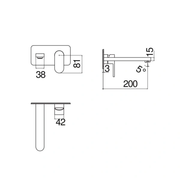 Смеситель для раковины Nobili Up хром, для раковины - фото 2