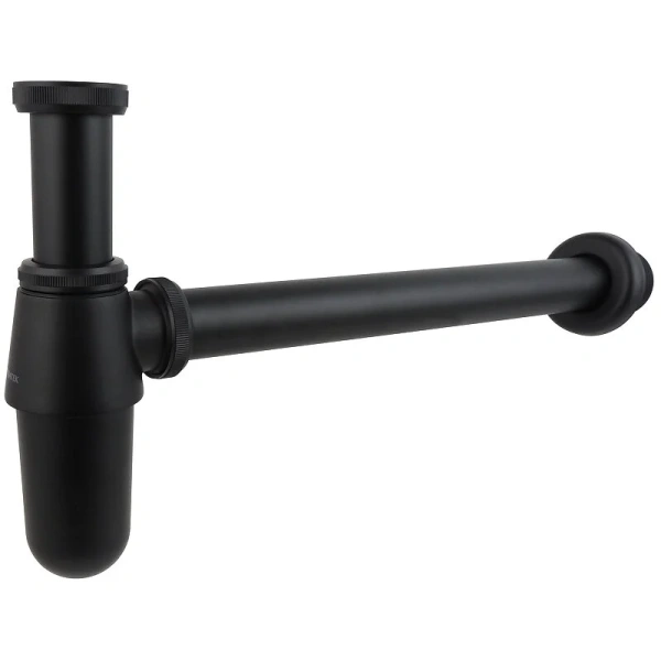 Сифон для раковины Акватек черный матовый - фото 1