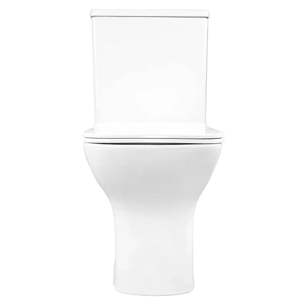 Унитаз компакт Azario Fresco с сиденьем, безободковые, сиденье с микролифтом , с антивсплеском, компакт, низкие - фото 5