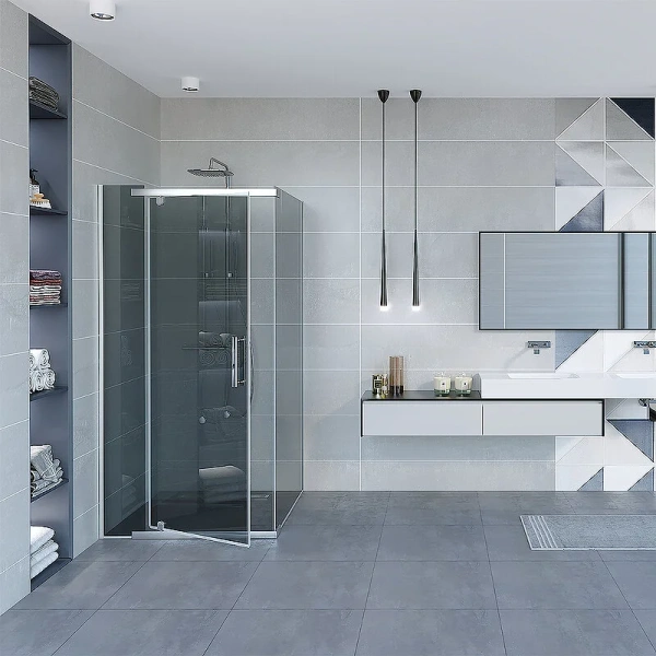 Душевой уголок Erlit Comfort 88х88 см стекло тонированное, современные, hi-tech - фото 3