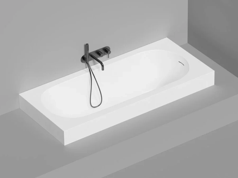 Ванна из искусственного камня Salini Ornella Kit 180x80 см S-Sense белая глянцевая, 180x80 см - фото 4