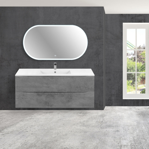 Тумба под раковину подвесная Vincea Mia 120,9 см Beton, нет в наличии - фото 2