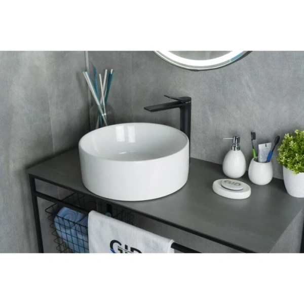 Раковина GID Esfera N9011 40 см белая - фото 3