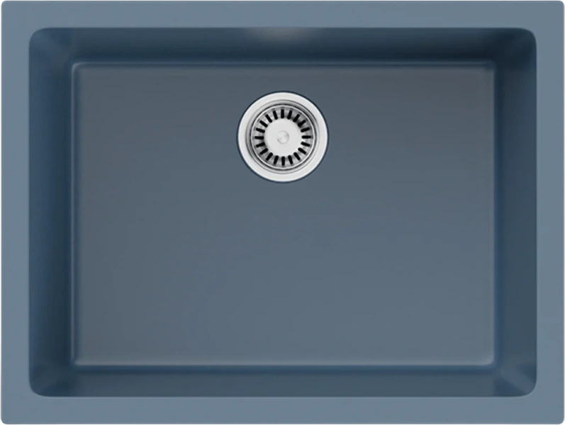Мойка для кухни Omoikiri Okinoshima 61-U/I SB 61 см smoky blue - фото 1