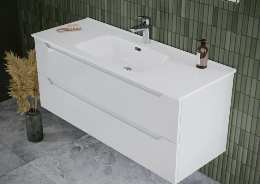 Тумба с раковиной подвесная Sancos Norma 2.0 NR2.080W 80 см с ящиками - фото 4