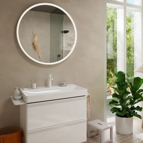 Смеситель для раковины Hansgrohe Tecturis S матовый белый - фото 3